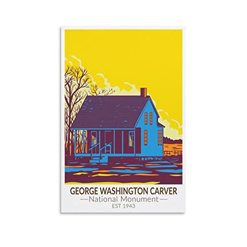 EKOAW George Washington Carver National Monument, Vintage-Reiseposter,...