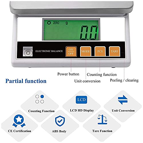 Báscula electrónica portátil de alta precisión 6000g/0.1g miniatura 2