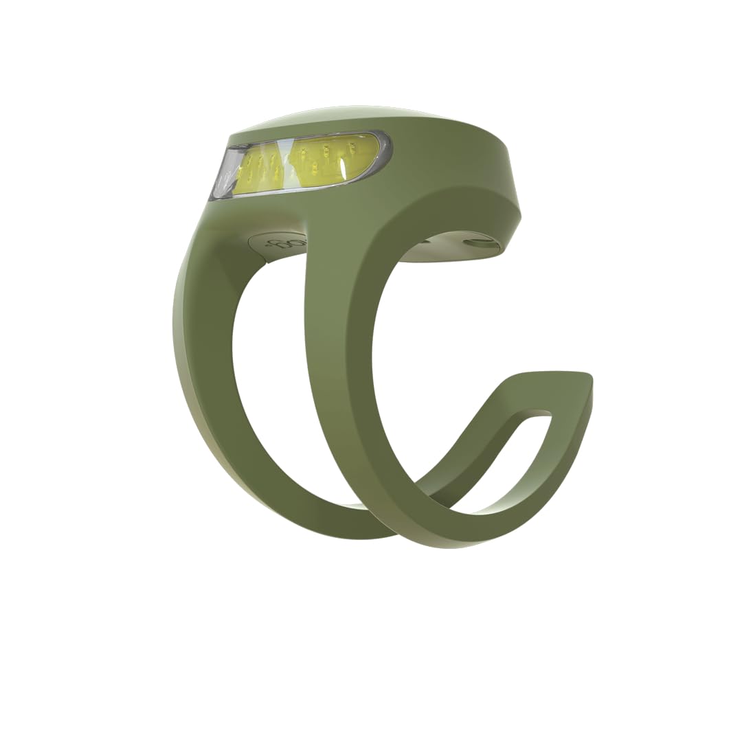 Knog Frog Rechargeable LED Front Light - Army Jacket Green