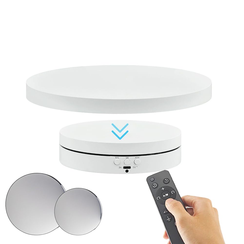 Amazon.co.jp: 回転台 電動 ターンテーブル 2in1 リモコン式