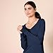 Amazon Essentials Women's Regular-Fit Lightweight Long-Sleeve V-Neck Sweater, Navy, 1X