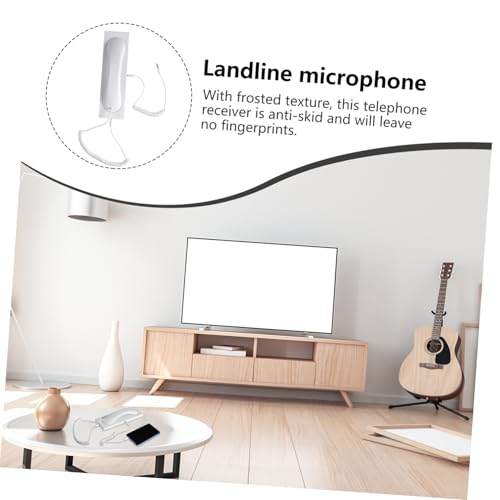 Auricular telefónico retro DOITOOL blanco con diseño ergonómico para ordenador 7