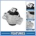 PARSLUCK Engine Motor Mount No.T2H7441 Engine Mounting for Jaguar XF XE 3.0L 2016-2020 Metal Stable
