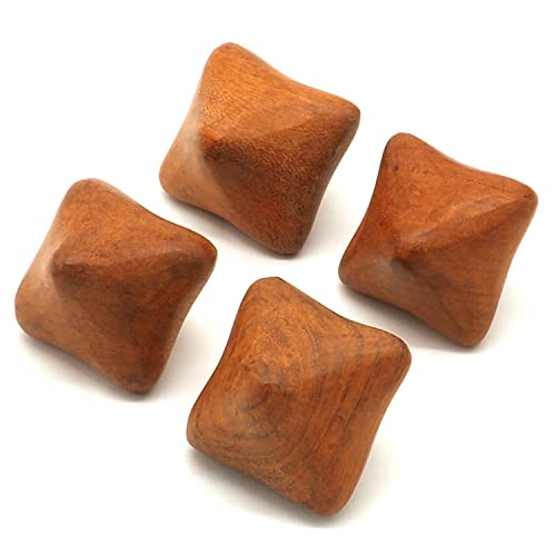 オーディオファン 握ってツボ押し マッサージ玉 つぼ押し 木製(トウシキミ：八角) 4点のサムネイル