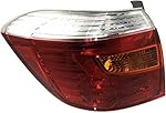 Tail Light for TOYOTA HIGHLANDER 2008-2010 LH Lens and Housing Amber/Clear/Red Lens Base/Limited/SE Models