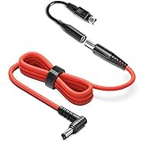 DC Charging Output Cable Power Cord Compatible with ResMed AirSense 10 9 S10 S9 DC Male Port Charge, Compatible with Medistrom Pilot-24 Lite Backup Battery, 24V DC Adapter Charging Converter