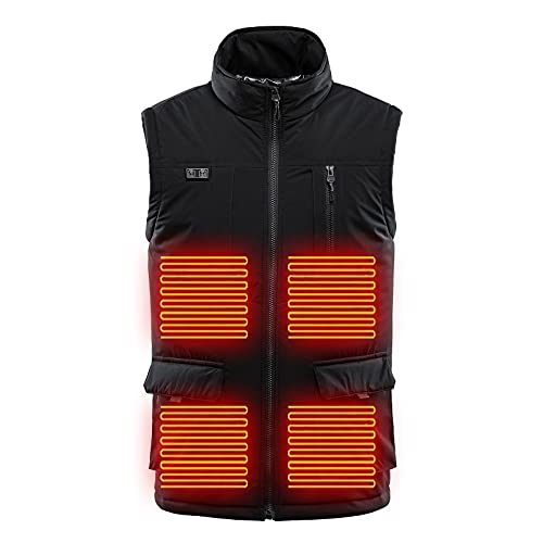 Onlyliua Heated Vest Coat For Men - 2021 Newest Upgrade 11 Zones Electric Heating 3 Gears Warm Control Jacket Winter #TOP5