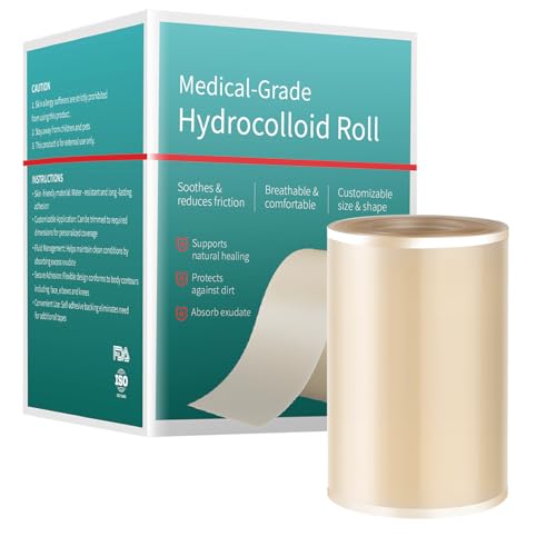 Hydrocolloid Bandages Roll for Wound Care 3'' x 11.8ft Hydrocolloid