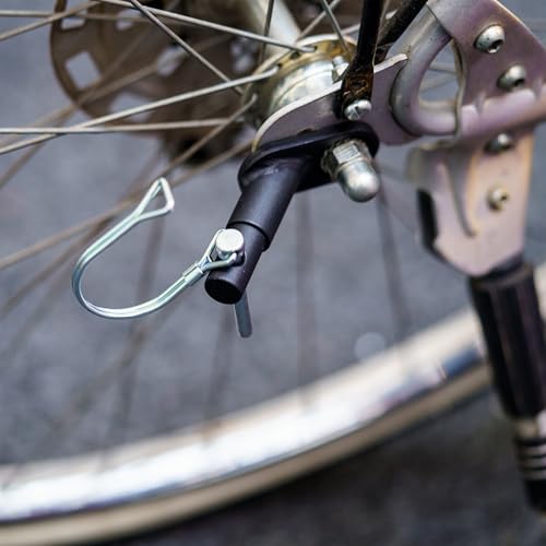 Fahrradanhänger Kupplung, 2 Sets, Schwarz, mit Sicherheitssplint, kompatibel mit u.a. Qeridoo, Trixie, Prophete, Fahrradkupplung Anhänger, Adapter hinten Deichsel Hinterrad, Fahrrad Anhängerkupplung