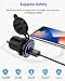 【Upgraded Version】Car Charger with Switch, SunnyTrip Waterproof Dual USB Charger Socket Power Outlet Adapter 12V/24V 22W 2.1A & 2.1A（4.2A) for Car, Marine, Boat, Motorcycle, Truck, Golf Cart Mobile