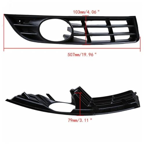 Marco de faro antiniebla izquierdo para parachoques de VW Passat B6 2005-2010 5