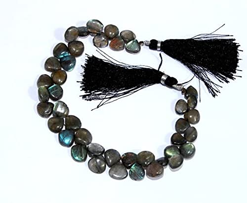 Labradorite bleue briolette coeur LKBEADS d'exception pour bijoux haute joaillerie