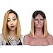 Produktbild Mila 10"/25cm Echthaar Lace Front Wig Bob Blond Ombre 1B/27# 100% Human Hair Perücken Brazilian Hair Bob Wig