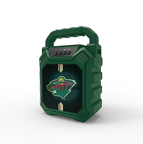 SOAR NHL XL Shockbox Wireless Bluetooth Speaker, Minnesota Wild