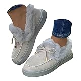 BCVBBMQ Snow Boots for Women,Fur Lined Shoes,Warm...