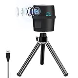ZasLuke Webcam, 1080P HD USB QuickCam Intelligent Motion Tracking Camera, Built-in Dual Noise Canceling Microphone, 270°Rotation Smart Tracking Streaming Webcam for Zoom Skype Facetime, PC Mac Laptop