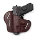 Relentless Tactical The Ultimate 3 Slot OWB Leather Gun Belt Holster - Fits S&W Shield/Glock/Springfield XD