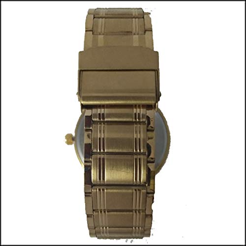 Image of times Mens Watch Comes with 1 Year Warranty Brand Warranty Gold Pack of 1