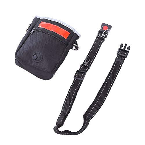 Lioobo Bolsa de tecido Oxford portátil para cães para treinamento ao ar livre, bolsos de alimentação