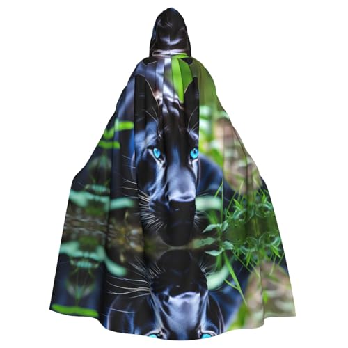 Cape à capuche adulte panthère contre le froid vêtement ample grand