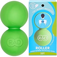 RAD Roller I Myofascial Release Tools I Medium Density I Self Massage Mobility And Recovery (Green - View #2