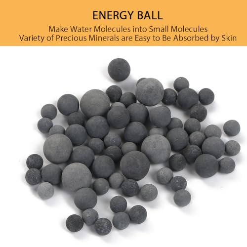 Vicloon Mineralkugeln, 18 Packungen Duschkopf, Filtersteine Wirken Antibakteriell, Anti-Kalk-Ersatz, Mineral, Duschbälle, Negative Lonen, Mineral, Duschbälle, Ionenfilternd