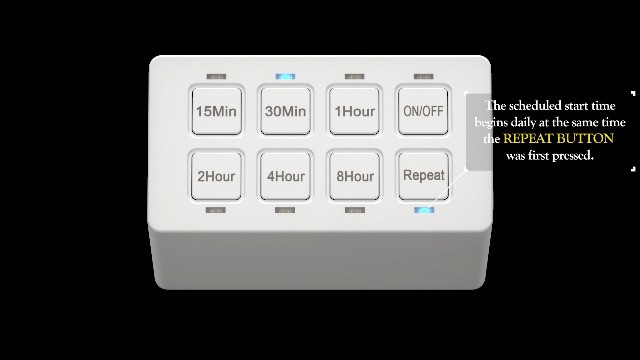 Image of ENERLITES 8-Hour Countdown Timer for Electrical Outlets, UL Listed