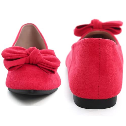Image of TN TANGNEST Women Fashion Bowknot Flats Comfort Pointed Toe Dress Shoes