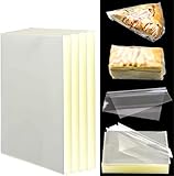 PRALB 1000PCS Candy Wrappers, Clear Non-stick Real Cellophane Wraps Caramel Wrappers Candy Chocolate Wrappers For Soft Hard Cadies Caramels And Chocolate (5x5 Inches)