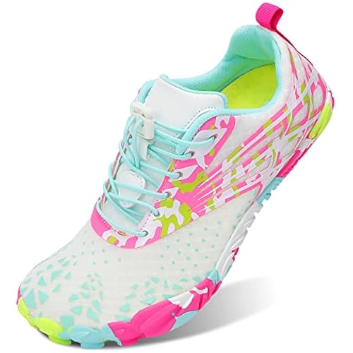 Scurtain Unisex Mens Womens Athletic Hiking Water Shoes Quick Dry Barefoot Aqua Shoes Swim Shoes Beach Shoes with Drainage