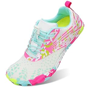 Scurtain Unisex Mens Womens Athletic Hiking Water Shoes Quick Dry Barefoot Aqua Shoes Swim Shoes Beach Shoes with Drainage