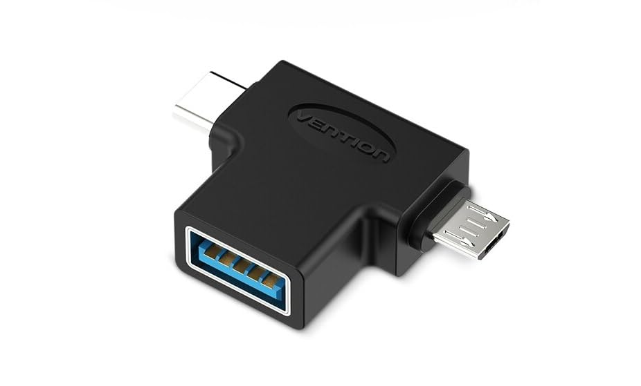 Adaptador Otg 2 Em 1 Tipo-c/micro Para Usb 3.0 Vention