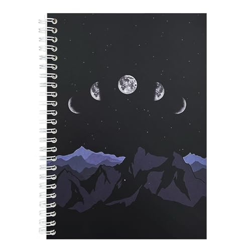 KPOONI - KPOONI Reusable Sticker Book collecting Album with 37 Sheets Release Paper for Adults Collection Storage A5 Size Cute Keeper Holder (Moon)