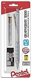 Pentel GraphGear 1000 Automatic Drafting Pencil (0.7mm), with Eraser Refills, 1-Pk (PG1017EBP)