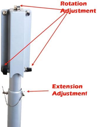 VideoSecu LCD LED Plasma TV Ceiling Mount Drop Bracket for Samsung TV 37 40 46 48 50 52 55 58 60 62 63 65'', Some LED up to 70" 75" inch MPC51S M21