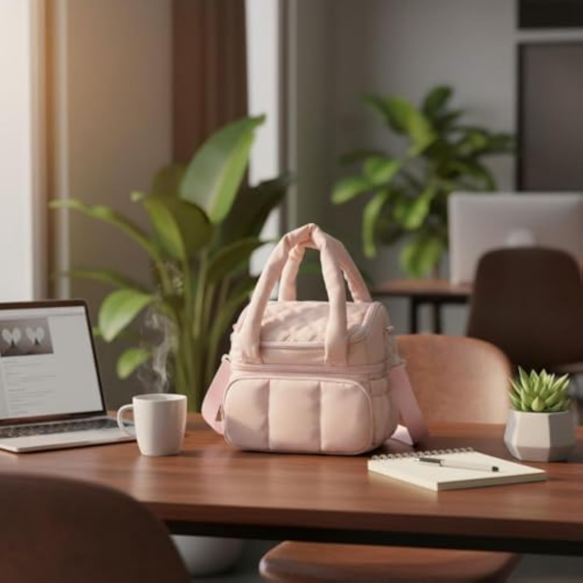 Leakproof Portable Lunch Box Bag with Shoulder Strap