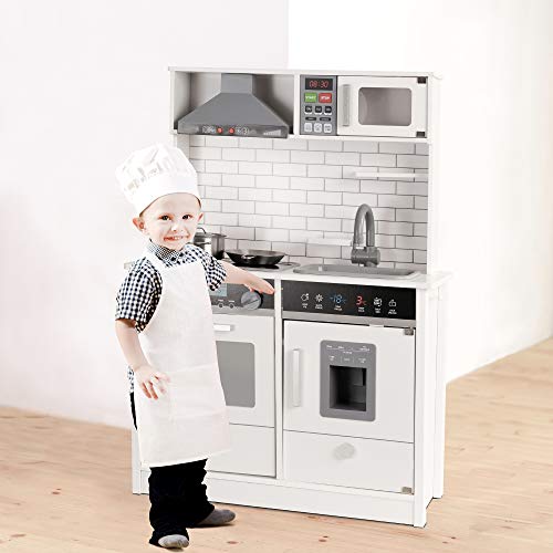 wuuhoo® Premium Spielküche Gordon mit Licht und Sound aus Holz - große Holzküche inkl. Herd, Backofen und Spüle… – Bild 3