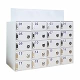 Personalisierte Handy-Stora-Box, Acryl, Wandmontage, Telefonspind mit Schlüsseln, Klassenzimmer, Telefonnizer, 6 Steckplätze, Stora Solut, ideal für Schulen und Büros