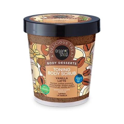 Organic Shop Toning Body Scrub Vanilla Latte Cover