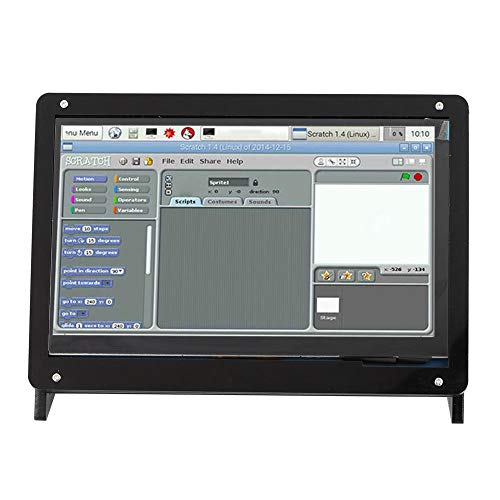 yangsense Screen Case, Monitor Case, IPS Touch 1024 * 600 for Raspberry Pi Support(Plastic Bracket Shell)