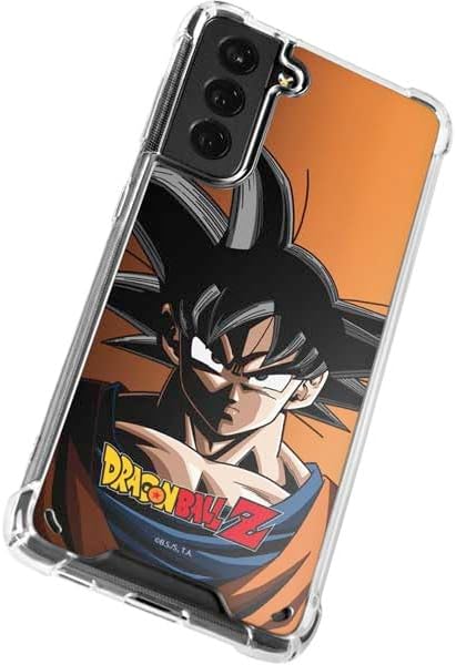 Miniatura 2 de Skinit Funda transparente compatible con Galaxy S21 Plus 5G – Diseño de retrato de Dragon Ball Z Goku con licencia oficial