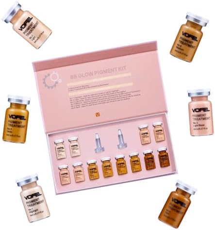 Microneedling Serum Foundation Skin Treatment Kit 0.27oz 12 Vials