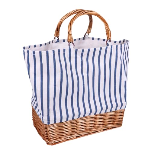 Cabas bleu en toile léger pour ranger vos paquets