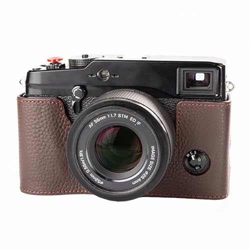 Amazon.co.jp: DBZZ 本革ハーフケース, 手作り レトロ Fuji X-Pro1用