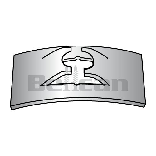 Bellcan BC145228 Flat Steel Spring Nut 301 Stainless Steel (HalfHard