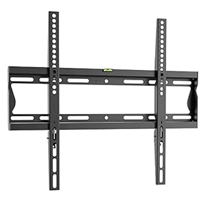 RICOO TV Wandhalterung Fest für 32-55 Zoll Fernseher Halterung Flach Ultra Slim Fernsehhalterung für Wand F2044 Universal Wandhalter Smart OLED Curved Fernseh-Halter bis 35 Kg & VESA 400 x 400 mm