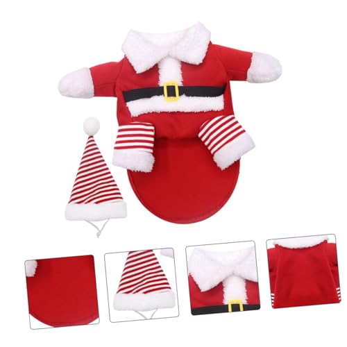 Disfraz de Santa Claus para perros y gatos talla XL miniatura 4