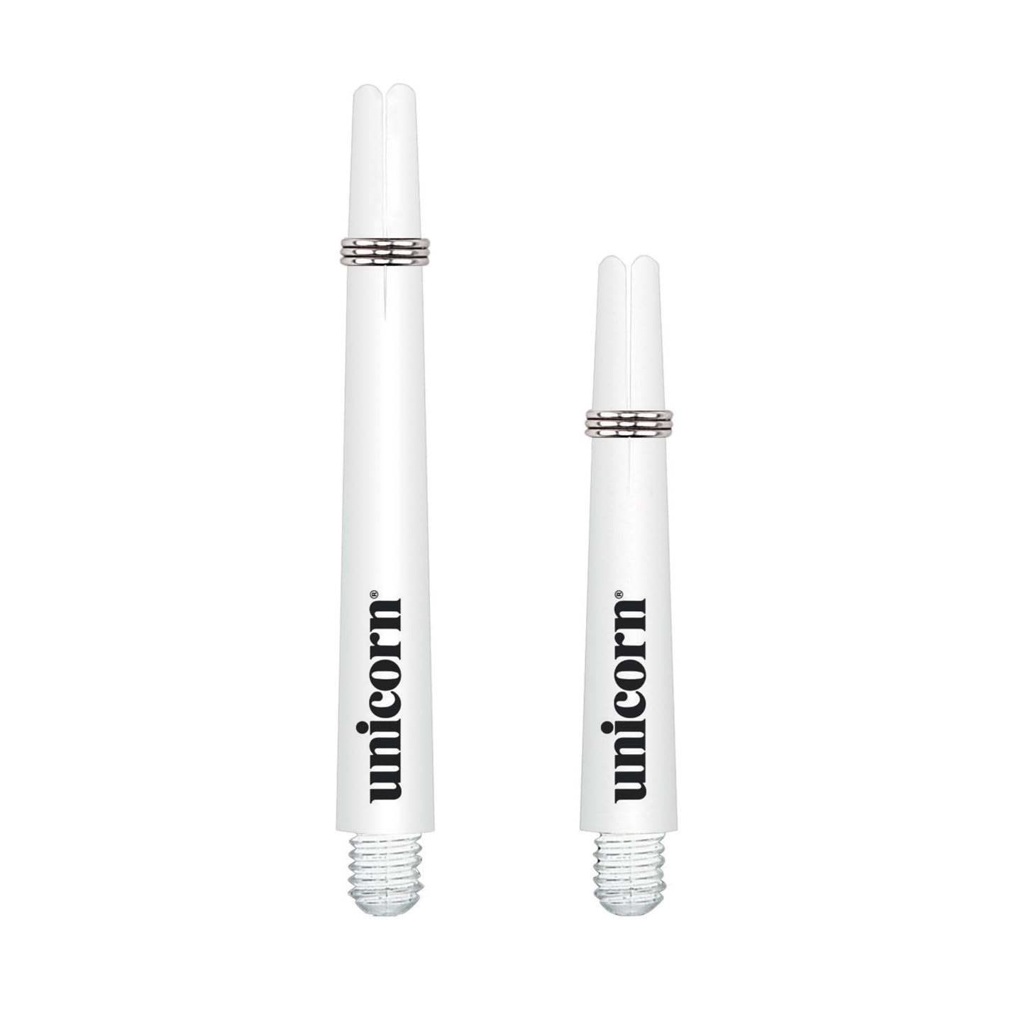 Unicorn Dart Shafts | Gripper 3 | Durable Nylon | White | 3 Stems | Medium 44.2 mm