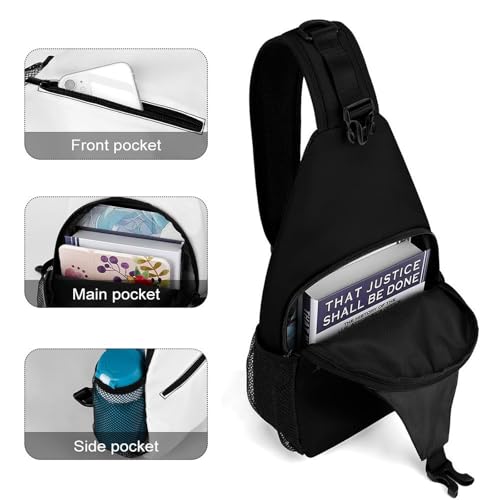 U.S.A. State of Washington Flag Heart Crossbody Sling Backpack Casual Chest Bag Fanny Pack for Women Men Travel Hiking4