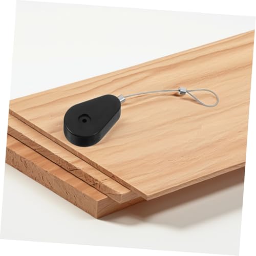 3Pcs Retractable Anti Theft Cable Case Steel Wire Lock para Garajes | Construcción de Plástico y Acero, Acabado Negro, Estilo Práctico Simple, Uso en Almacén miniatura 5